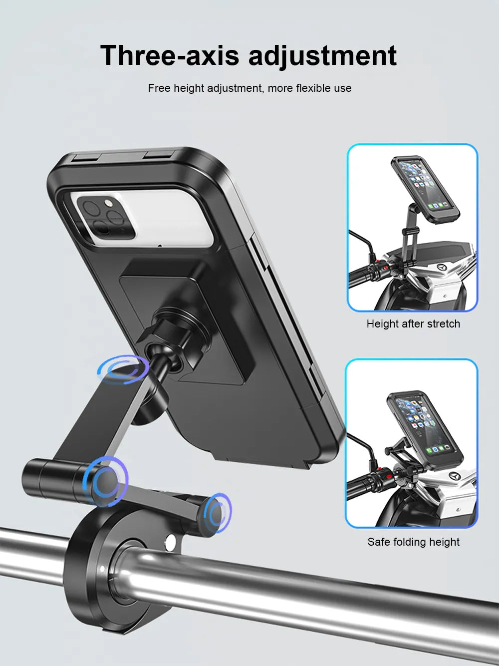 WATERPROOF PHONE HOLDER FOR MOTORCYCLES AND BIKES + FREE SHIPPING!!